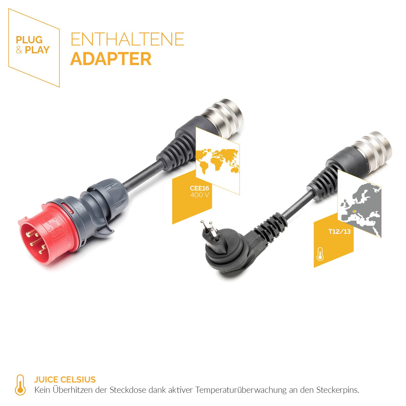 juice technology JUICE BOOSTER 3 air, Basic Set | CH Mobile Ladestation Typ 2 Mode 2 16 A 11 kW RFID-9