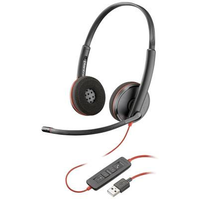 HP Poly Blackwire C3220   On Ear Headset kabelgebunden Stereo Schwarz  Headset