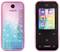 Ein Kinder-Smartphone mit pink-blauem Design und der Aufschrift 'Kidizoom'. Auf dem Display sind Symbole für Kamera, Musik und Kalender zu sehen.