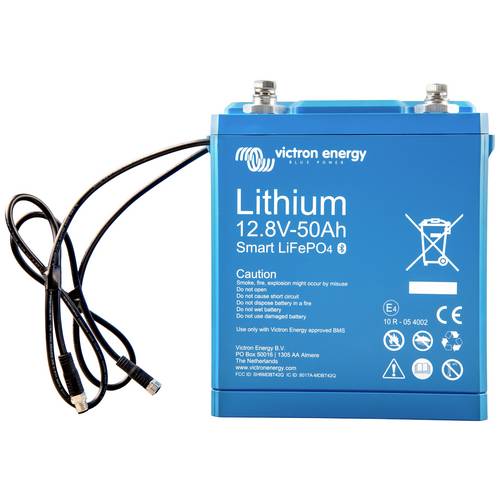 Thumbnail - Victron Energy Victron LiFePO4 Batterie 640Wh 12,8V/50Ah Smart BAT512050610 Solarakku 12 V 50 Ah LiFePO 4 (B x H x T) 18...
