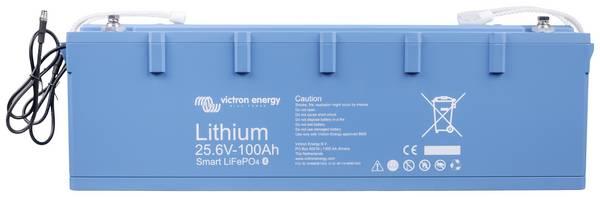 Victron Energy LiFePO4 25,6V 100Ah BAT524110610 Solarakku 12 V 100 Ah LiFePO 4 (B x H x T) 65 x 19.7 x 16.3 cm M8-Schraubanschluss