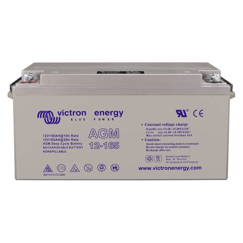 Victron Energy 12V/165Ah AGM Deep Cycle Batt. (M8) BAT412151085 Bleiakku 12 V 165 Ah Blei-Gel (B x H x T) 485 x 227 x 17...