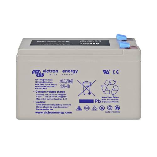 Thumbnail - Victron Energy AGM 12V 8Ah Deep-Cycle Batterie BAT212070084 Bleiakku 12 V 8 Ah Blei-Gel (B x H x T) 151 x 101 x 65 mm Wa...