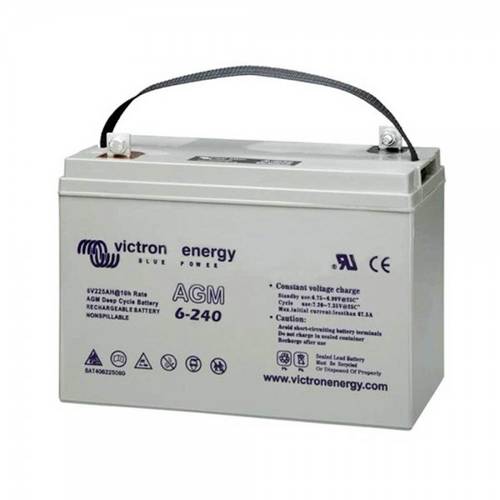 Thumbnail - Victron Energy Victron AGM 6V 240Ah Deep Cycle Akku Batterie BAT406225084 Bleiakku 6 V 240 Ah Blei-Gel (B x H x T) 320 x...