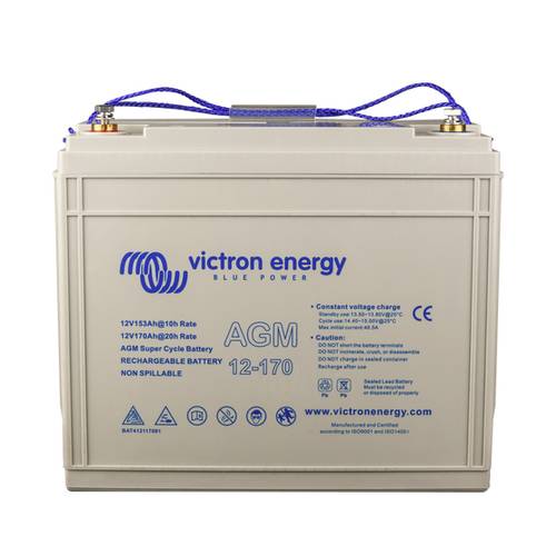 Thumbnail - Victron Energy AGM Super Cycle 12V 170Ah BAT412117081 Bleiakku 12 V 170 Ah Blei-Vlies (AGM) (B x H x T) 153 x 280 x 336 ...