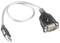 'USB-zu-Seriell-Kabeladapter' mit einem USB-Anschluss auf der linken Seite und einem seriellen Anschluss auf der rechten Seite.