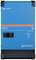 Ein blauer Wechselrichter/Ladegerät von Victron Energy, Modell 'Quattro-II'. Geeignet für 48V/5000VA/70A. Bedienfeld mit Statusanzeige.