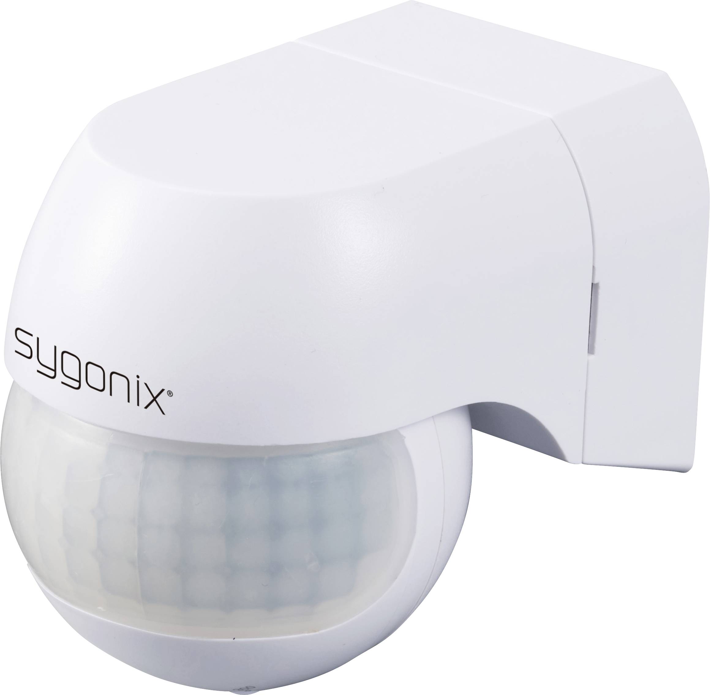 Sygonix SY-6118230 wandhängend, Aufputz PIR-Bewegungsmelder 180 ° Relais Weiß IP44