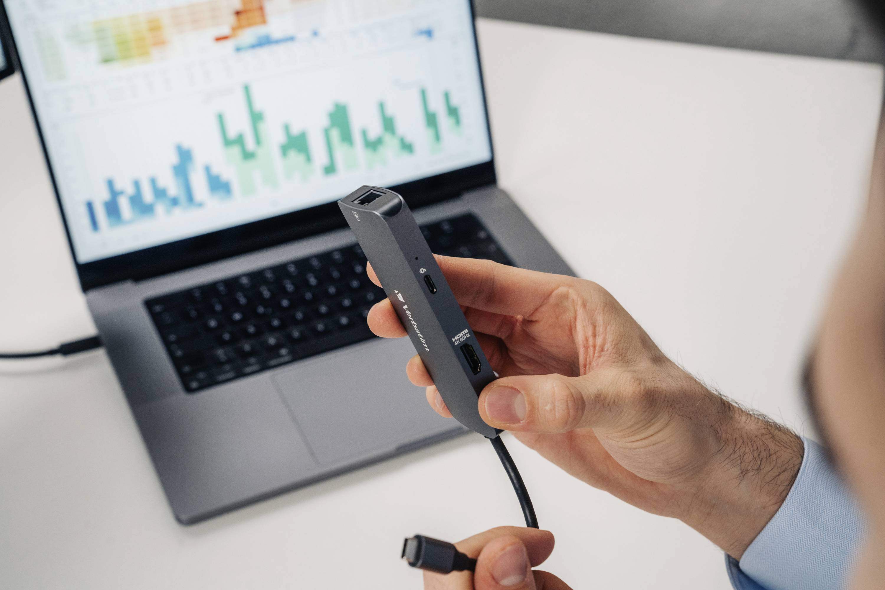 Verbatim CMH 05 - Hub - 1 x HDMI + 1 x USB-C (Spannungsversorgung)-10