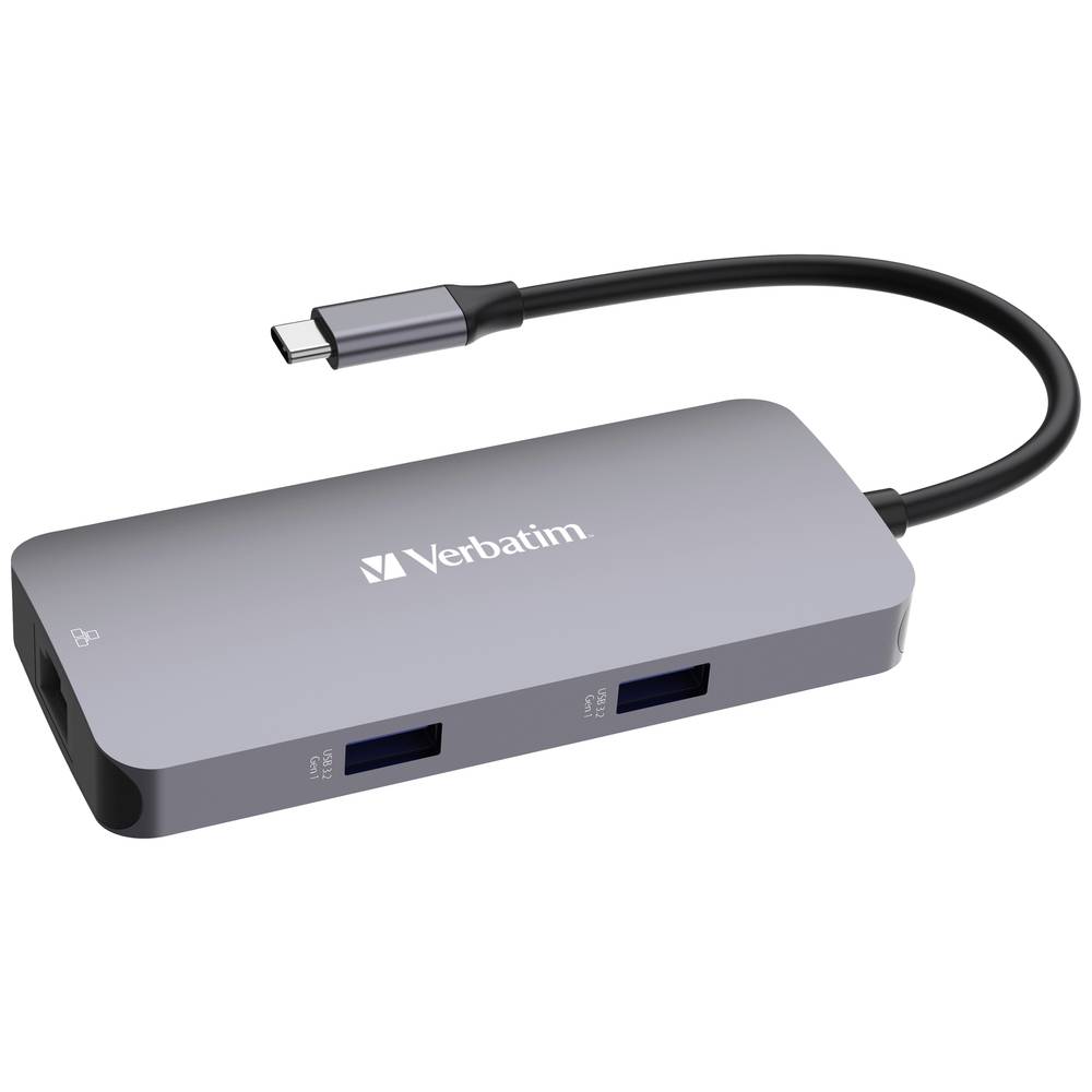 Verbatim USB-C Pro Multiport Hub CMH-05/2xUSB-A 3.2 Gen1/PD/HDMI/RJ45