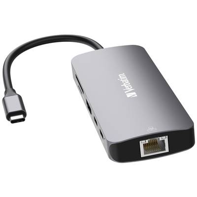Verbatim 32152 USB-Hub 9 Port HDMI®, microSD, RJ45, SD, USB-A (USB 3.2 Gen 1), USB-A (USB 3.2 Gen 1), USB-A (USB 3.2 Gen-3