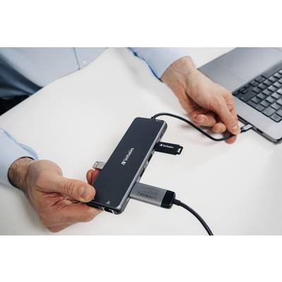 Verbatim CMH 13 - Hub - 2 x HDMI + 2 x USB-C (Spannungsversorgung)-12