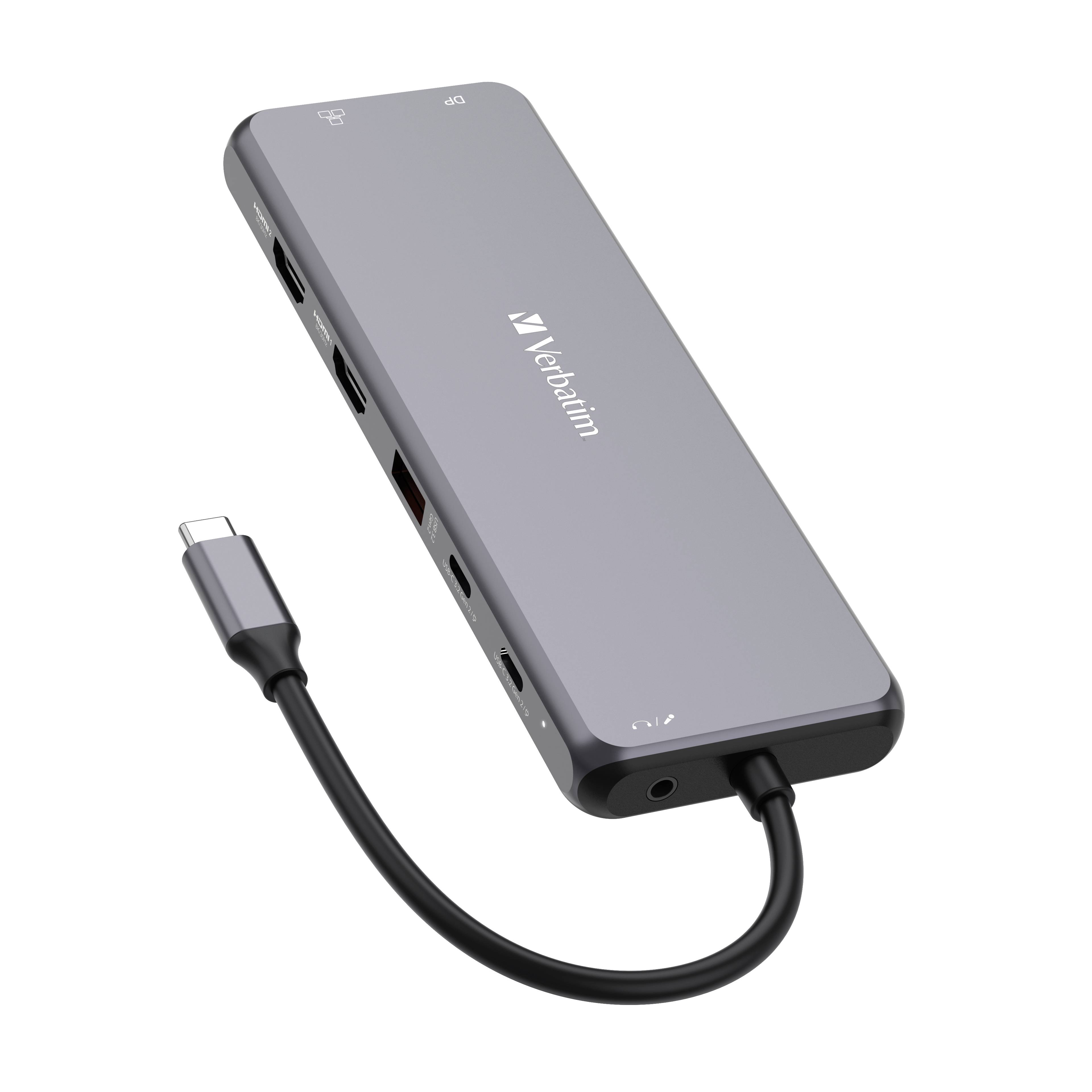 Verbatim CMH 13 - Hub - 2 x HDMI + 2 x USB-C (Spannungsversorgung)-2