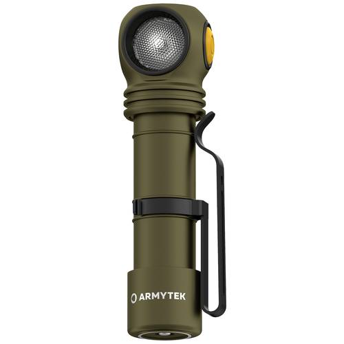 Thumbnail - ArmyTek Wizard C2 Pro Olive White LED Taschenlampe mit Gürtelclip akkubetrieben 2500 lm 115 g
