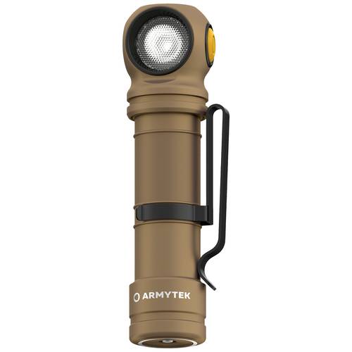 Thumbnail - ArmyTek Wizard C2 Pro Max Sand White LED Taschenlampe mit Gürtelclip, mit Holster akkubetrieben 4000 lm 149 g