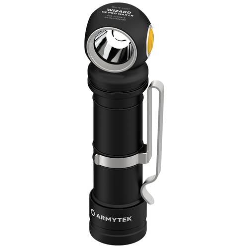 ArmyTek Wizard C2 Pro Max LR White LED Taschenlampe mit Gürtelclip, mit Holster akkubetrieben 3870 lm 151 g