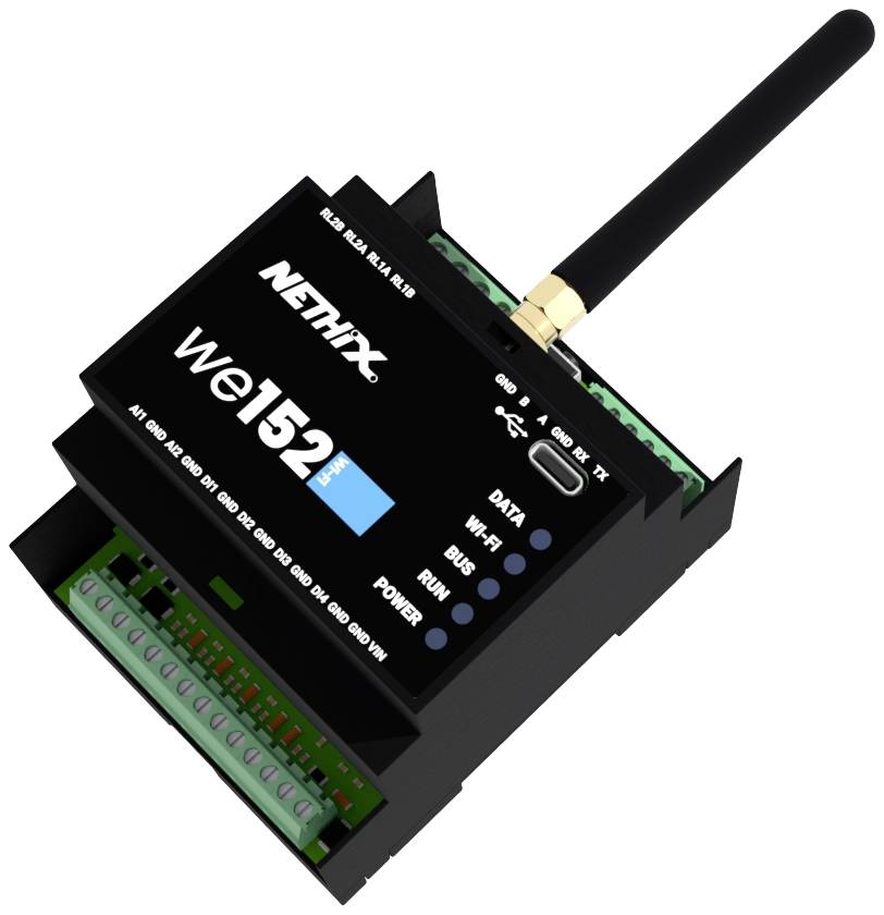 Nethix 90.01.020 WE152 LTE Dataverwerving module Aantal ingangen: 2 x Aantal uitgangen: 2 x 32 V/DC 1 stuk(s) afbeelding