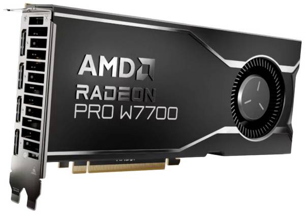 AMD Grafikkarte AMD Radeon Pro W7700 Radeon Pro W7700 16 GB GDDR6-RAM PCIe x16 DisplayPort Vulkan