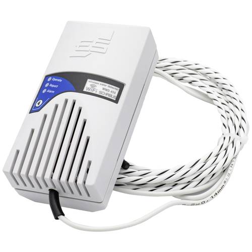 Schabus 500450 WWD 450 Funk-Wassermelder mit App-Steuerung, mit externem Sensor über Steckdose