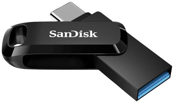 SanDisk Ultra Dual Drive Go USB Type-C™ USB-Stick 512 GB Schwarz SDDDC3-512G-G46 USB-C® (USB 3.2 Gen 1), USB-A (USB 3.2 Gen 1)