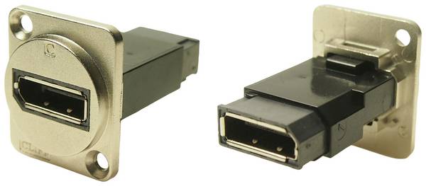 FT METAL DISPLAYPORT F-F CSK Adapter, Buchse, Einbau DisplayPort Buchse - DisplayPort Buchse CP30233M Cliff Inhalt: 1 St.