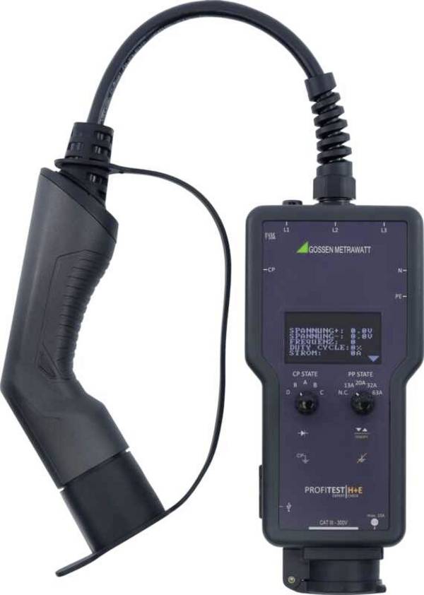 Gossen Metrawatt PROFiTEST H+E EXPERT CHECK Messadapter, VDE-Prüfgerät, Sicherheitstester VDE-Norm 0122, 0105, 0100