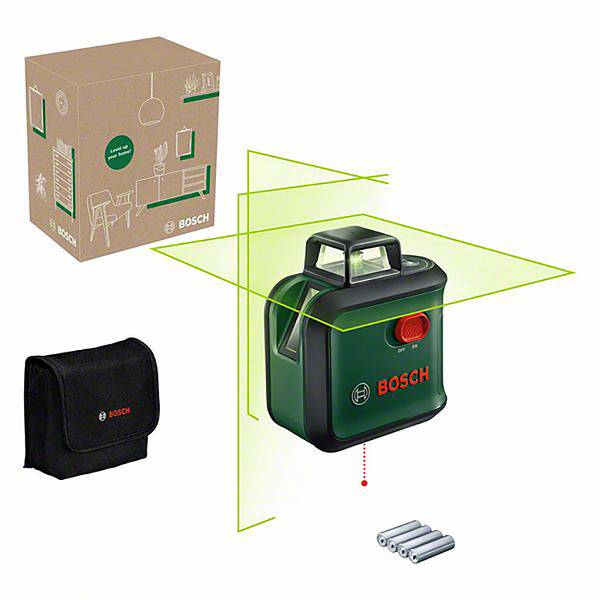 Bosch Home and Garden AdvancedLevel 360 Kreuzlinienlaser   Reichweite (max.): 12 m