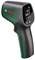 Infrared-Thermometer von Bosch mit LCD-Display zeigt Temperaturbereich von -30°C bis 500°C an.