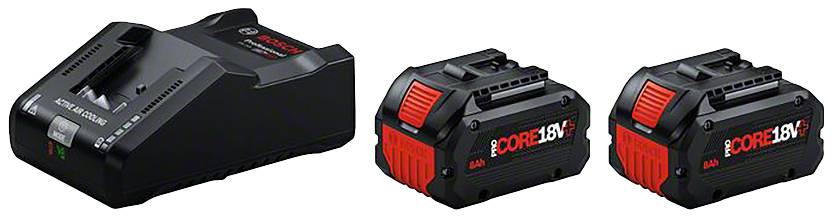 Bosch Professional 1600A02X03 2 x ProCORE18V+ 8.0Ah + GAL 18V-160 Werkzeug-Akku und Ladegerät 18 V 8.0 Ah Li-Ion-1