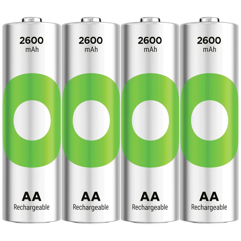 GP Batteries ReCyko Oplaadbare AA batterij (penlite) NiMH 2600 mAh 1.2 V 4 stuk(s)