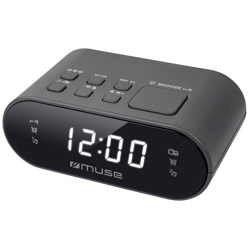Muse M-10 CR Radiowecker UKW, FM Weckfunktion Schwarz