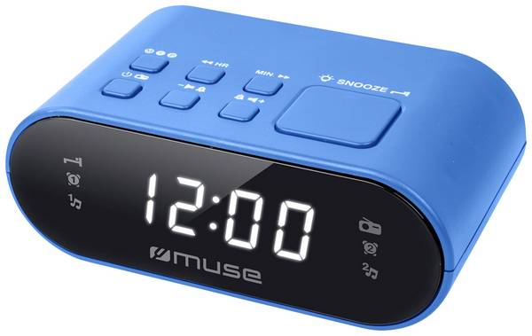 Muse M-10 BL Radiowecker UKW, FM UKW  Weckfunktion Blau