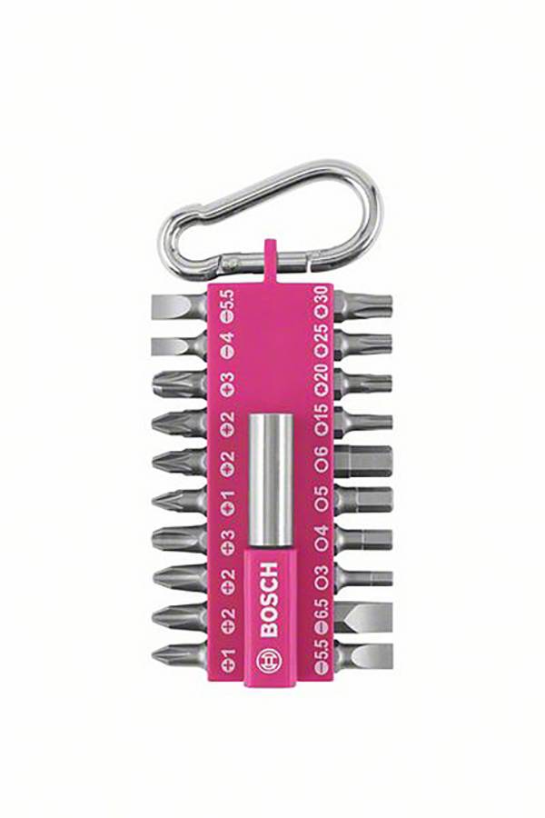 Bosch Accessories 2607012000 2607012000 Bit-Set  Kreuzschlitz Phillips, Innen-Sechskant, Schlitz, Kreuzschlitz Pozidriv, Innen-Vielzahn (XZN) inkl. Bithalter