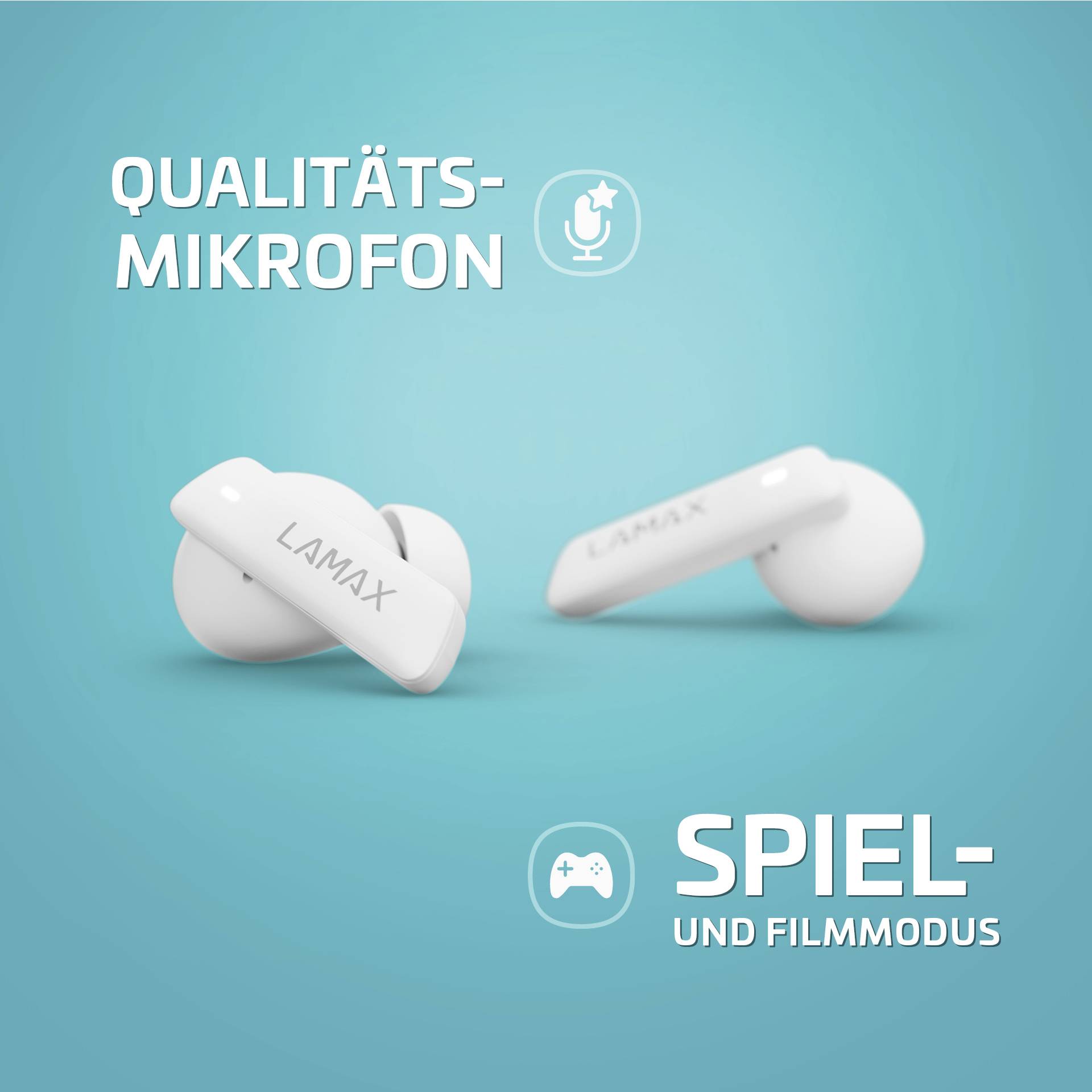 In-Ear Clips1 white BT 5.3 rechargeable battery 35 hours-10