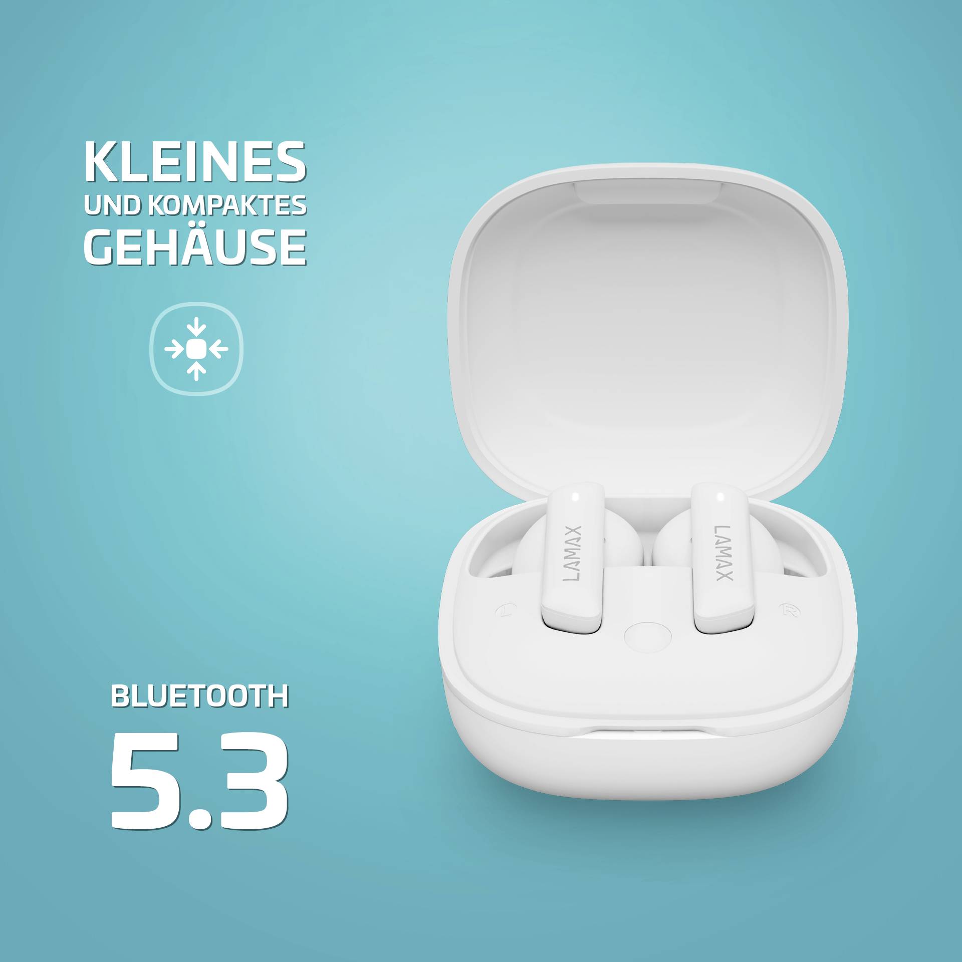 In-Ear Clips1 white BT 5.3 rechargeable battery 35 hours-11