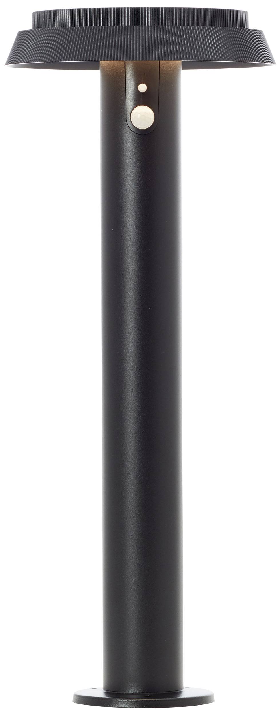 LED Solar Sockelleuchte Alvero in Schwarz 4W 500lm IP44 mit Bewegungsmelder-2