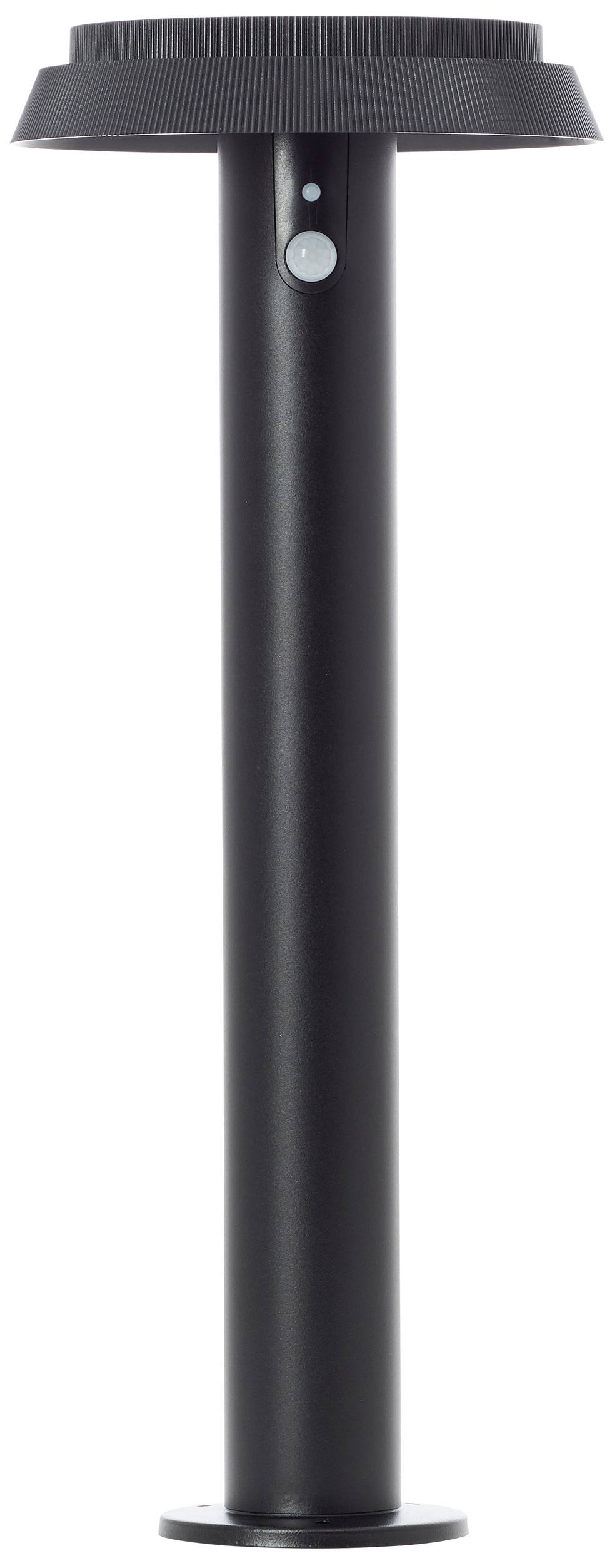 LED Solar Sockelleuchte Alvero in Schwarz 4W 500lm IP44 mit Bewegungsmelder-3