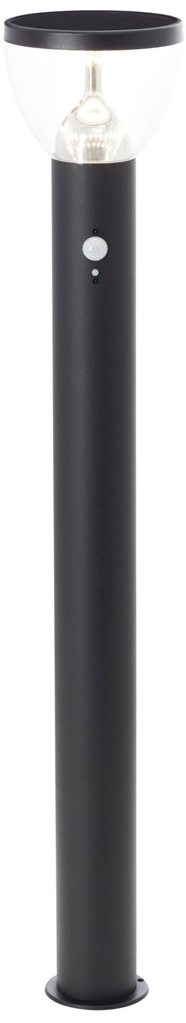Brilliant G40412/06 Tulip Solar-Außenstandleuchte mit Bewegungsmelder   LED-Modul LED fest eingebaut 3 W Schwarz