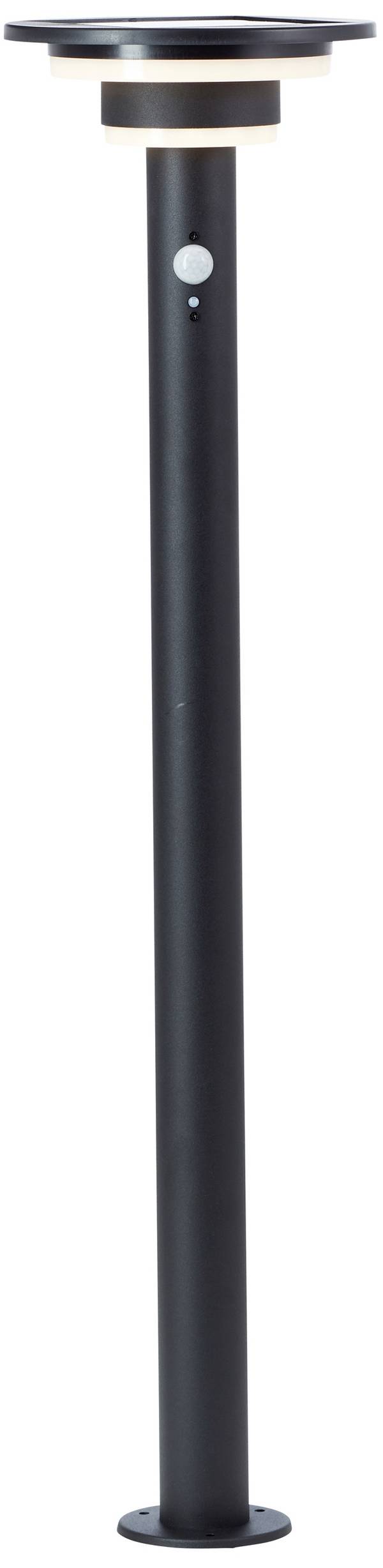 Brilliant G40407/06 Garvina Solar-Außenstandleuchte mit Bewegungsmelder   LED-Modul LED fest eingebaut 3 W Schwarz