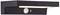 Schwarze Wandleuchte mit integriertem Bewegungsmelder und LED-Beleuchtung, modern und minimalistisch gestaltet, zur Außenanwendung.