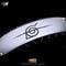 Ein Stirnband mit einem Symbol aus Anime und Manga, das aus einer durchgestrichenen Spirale besteht. Darunter steht 'Naruto Shippuden'.