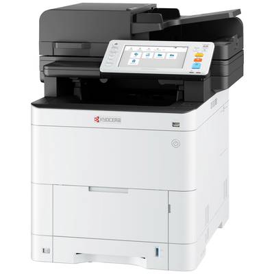 Multifunktionsdrucker mit Touchscreen-Display und verschiedenen Bedienungstasten, geeignet für Büroumgebungen.