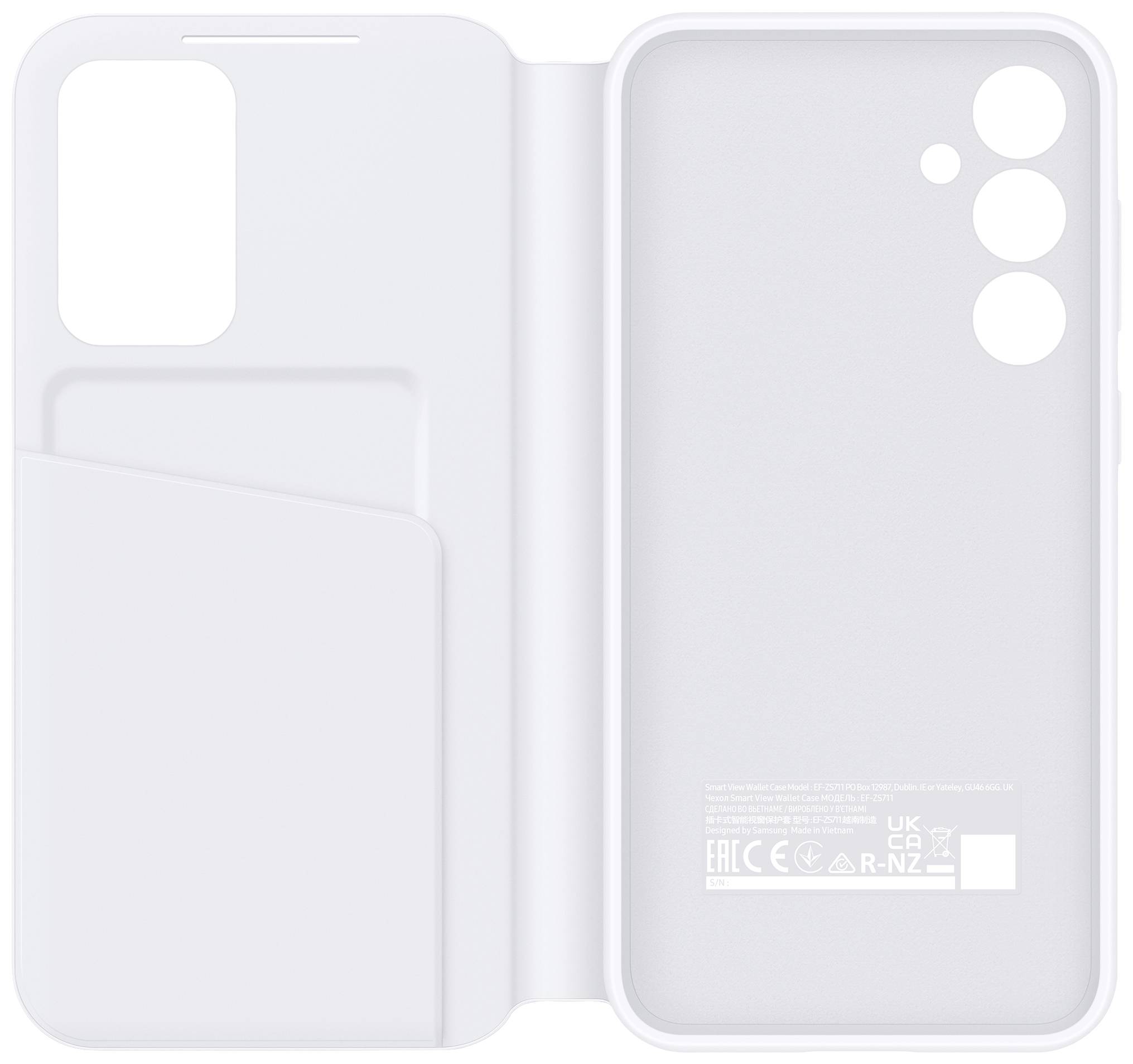 SAMSUNG Smart View Wallet Flip Case Samsung Galaxy S23 FE Weiß