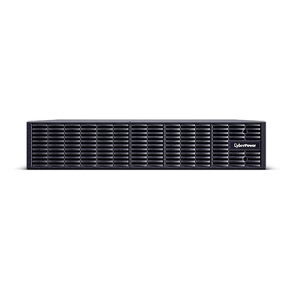 Ein schwarzes, rechteckiges Rackmount-Gerät mit Markenlogo auf der rechten Seite; weist Lüftungsschlitze auf der Vorderseite auf.