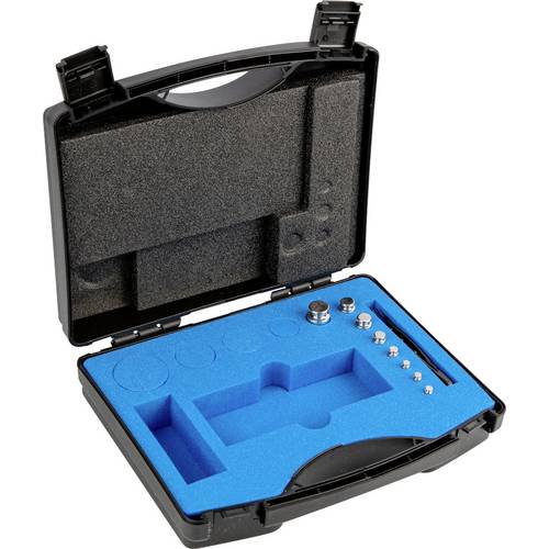 Kern 304024 Gewichtsatz 304-024, OIML-Klasse E1, Nennwert 1 g - 50 g, Knopf, Edelstahl poliert, im Kunststoffkoffer