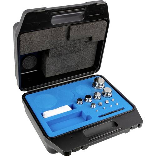 Kern 304064 Gewichtsatz 304-064, OIML-Klasse E1, Nennwert 1 g - 1 kg, Knopf, Edelstahl poliert, im Kunststoffkoffer