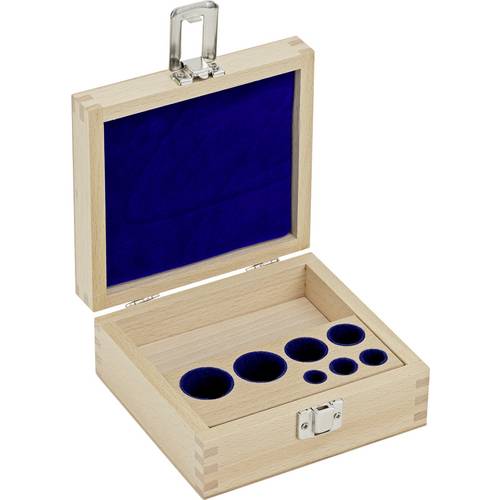 Kern 313040100 Holz-Gewichtsetui 313-040-100, für Nennwerte 1 mg - 200 g, für Klassen E1+E2, für Bauform Knopf/Kompakt