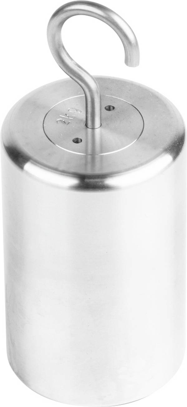 Kern 347-126 Einzelgewicht, OIML-Klasse M1, 2 kg, Hakengewicht, Edelstahl feingedreht