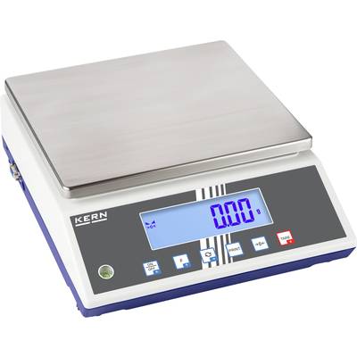 Digitale Küchenwaage mit Edelstahlplatte und beleuchtetem Display, zeigt '0.00' an.