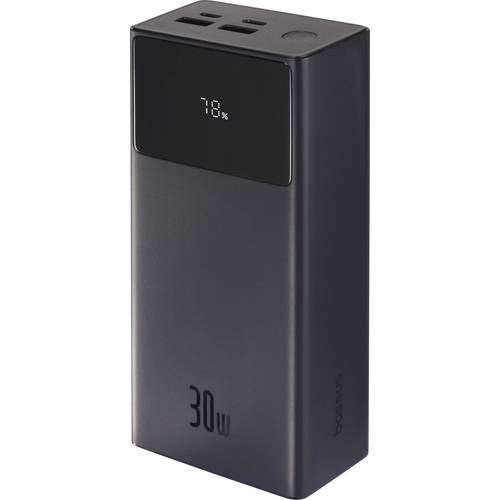 Baseus Star Lord Powerbank 30000 mAh Quick Charge 3.0, USB PD 2.0 Schwarz Statusanzeige